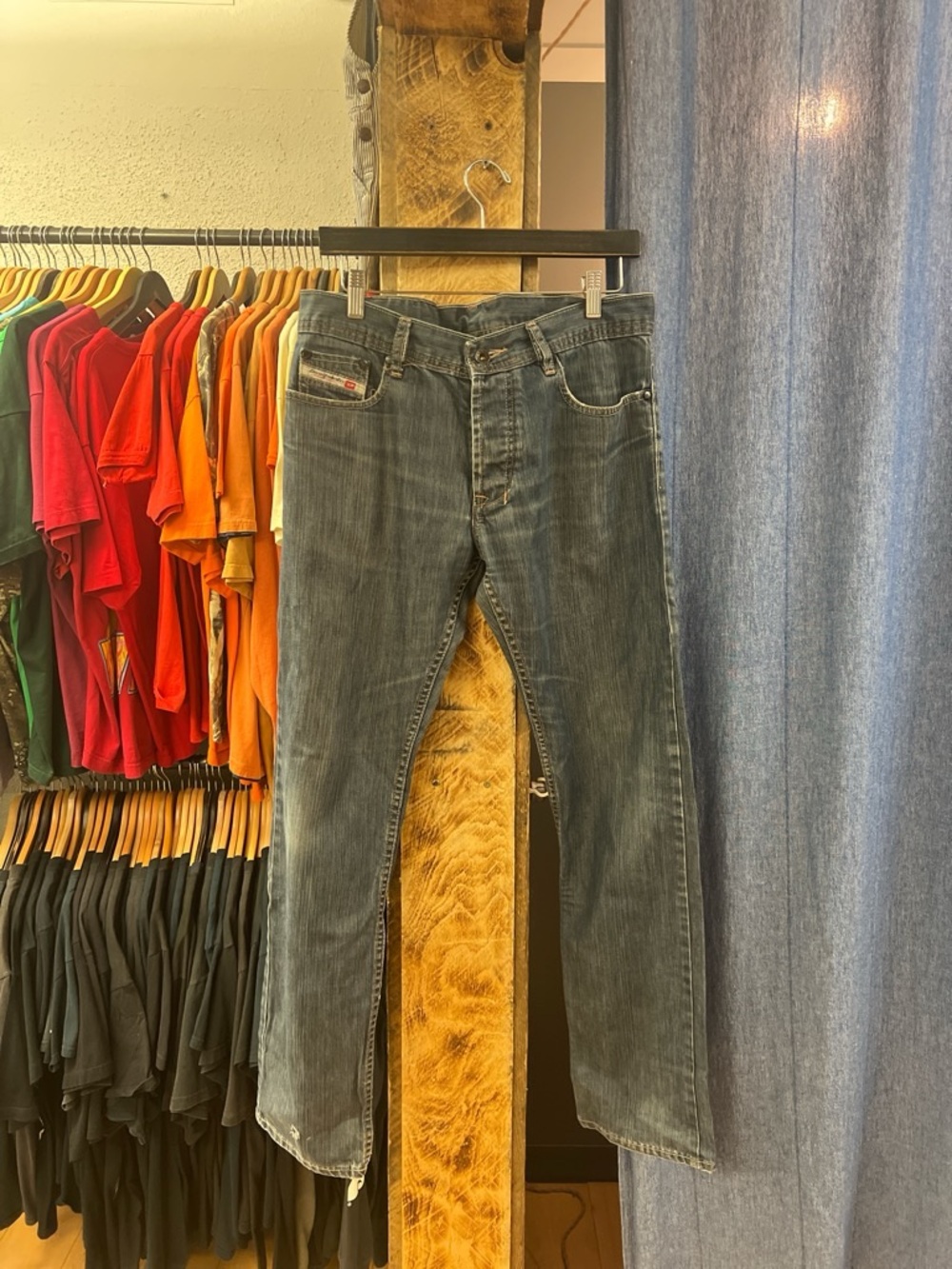 Vintage Diesel Blue Faded Denim Jeans